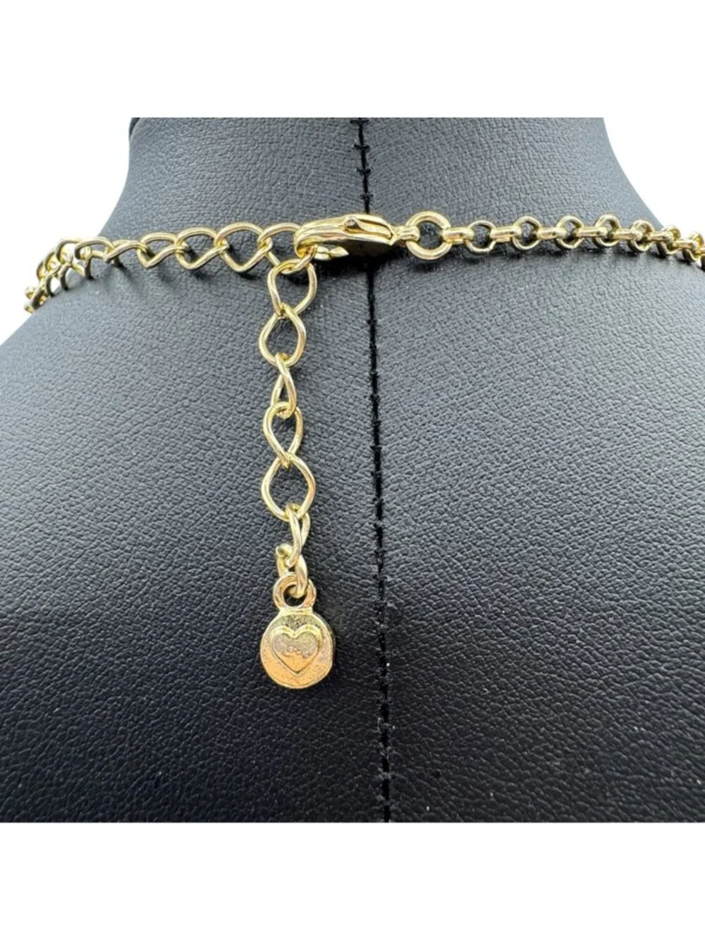 Orange Cloisonne Enamel Dangle Charm Necklace 30